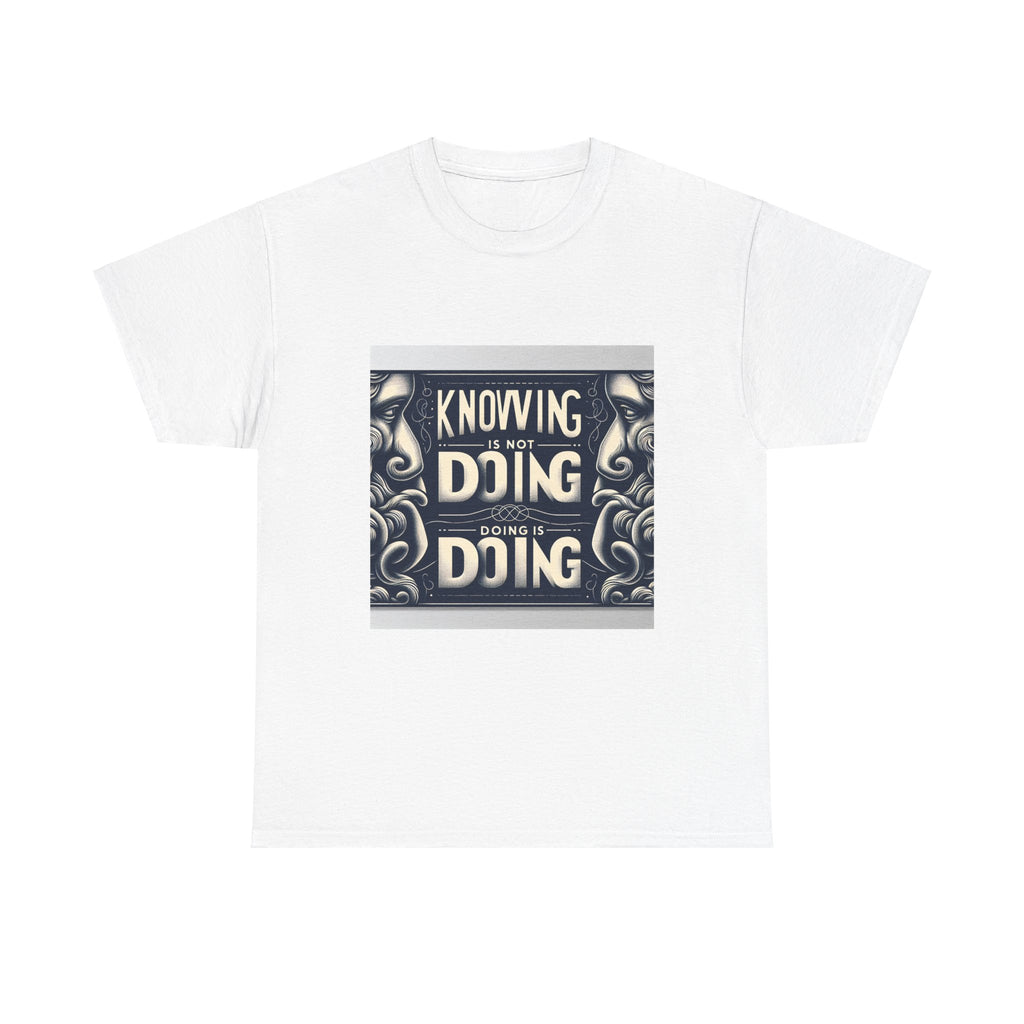 2to4wheels - "Knowing is Not Doing" Customized Unisex Heavy Cotton Tee