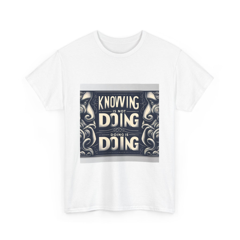 2to4wheels - "Knowing is Not Doing" Customized Unisex Heavy Cotton Tee