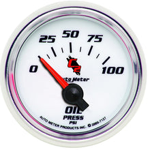 Carica l&#39;immagine nel visualizzatore di Gallery, Autometer C2 52mm Electric 0-100 PSI Oil Pressure Gauge