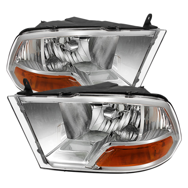 Xtune Dodge Ram 1500 09-12 ( Non Quad Headlights ) Crystal Headlights Chrome HD-JH-DR09-AM-C