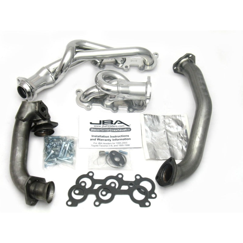 JBA 01-04 Toyota 3.4L V6 w/o EGR 1-1/2in Primary Silver Ctd Cat4Ward Header