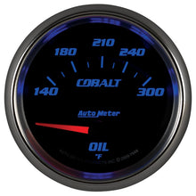 Laden Sie das Bild in den Galerie-Viewer, Autometer Cobalt 66.7mm 140-300 Degree F Electric Oil Temperature Gauge