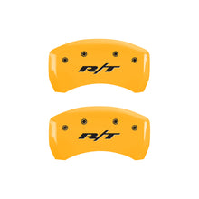 गैलरी व्यूवर में इमेज लोड करें, MGP 4 Caliper Covers Engraved Front &amp; Rear RT1-Truck Yellow finish black ch