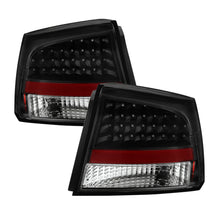 Carica l&#39;immagine nel visualizzatore di Gallery, Xtune Dodge Charger 06-08 LED Tail Lights Black ALT-JH-DCH05-LED-BK