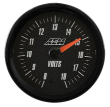 Laden Sie das Bild in den Galerie-Viewer, AEM Analog 8-18V Volts Gauge (US)