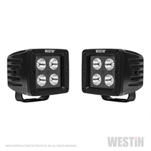 Cargar imagen en el visor de la galería, Westin HyperQ LED Auxiliary Lights 3in x 3in cube 20w Flood - Black