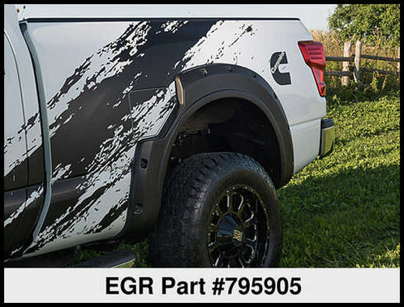 EGR 16+ Nissan Titan XD Bolt-On Look Fender Flares - Set - Matte (795905)