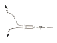 Cargar imagen en el visor de la galería, aFe Gemini XV 3in 304 SS Cat-Back Exhaust 09-18 GM Trucks V6-4.3/V8-4.8/5.3L w/ Black Tips