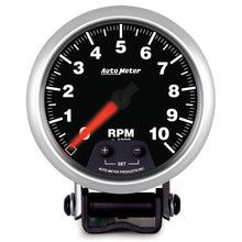 Carica l&#39;immagine nel visualizzatore di Gallery, Autometer Elite Street Progressive Shift Light 3-3/8in Tachometer 0-10,000 RPM PED Mount