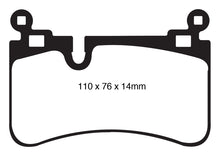 Cargar imagen en el visor de la galería, EBC 08-13 Mercedes-Benz C63 AMG (W204) 6.2 Yellowstuff Rear Brake Pads