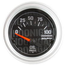 Laden Sie das Bild in den Galerie-Viewer, Autometer Hoonigan 52mm 100psi Full Electronic Oil Pressure Gauge