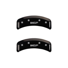 गैलरी व्यूवर में इमेज लोड करें, MGP 4 Caliper Covers Engraved Front &amp; Rear MGP Black finish silver ch