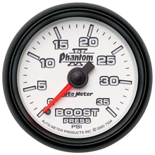 Charger l&#39;image dans la galerie, Autometer Phantom II 52.4mm Mechanical 0-35 PSI Boost Gauge