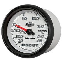 Charger l&#39;image dans la galerie, Autometer Phantom II 2-5/8in 30INHG-45PSI Phantom Mechanical Boost/Vacuum Gauge