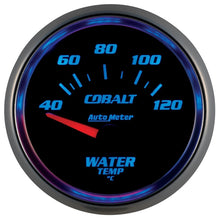 Carica l&#39;immagine nel visualizzatore di Gallery, Autometer Cobalt 52mm Short Sweep Electronic 40-120 Deg C Water Temprature Gauge