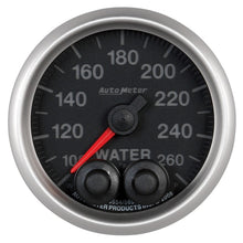 Laden Sie das Bild in den Galerie-Viewer, Autometer Elite Nascar 2-1/16in 100-260 Deg. F Water Temp. w/ Peak and Warn Gauge w/ Pro-Control