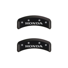 Cargar imagen en el visor de la galería, MGP 4 Caliper Covers Engraved Front &amp; Rear Honda Red finish silver ch