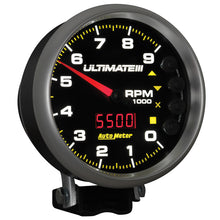 Carica l&#39;immagine nel visualizzatore di Gallery, Autometer 5 inch Ultimate III Playback Tachometer 9000 RPM - Black