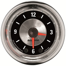 Carica l&#39;immagine nel visualizzatore di Gallery, Autometer American Muscle 52mm Full Sweep Electric 12hr Analog Clock Gauge