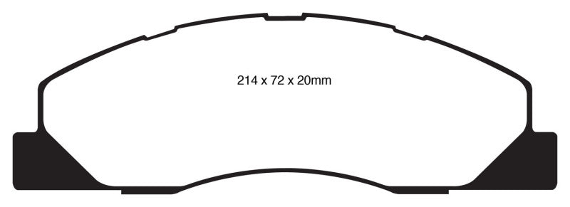 EBC 09-11 Dodge Ram 2500 Pick-up 5.7 2WD/4WD Redstuff Front Brake Pads