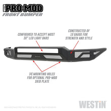 गैलरी व्यूवर में इमेज लोड करें, Westin 14-21 Toyota Tundra Pro-Mod Front Bumper - Tex. Blk