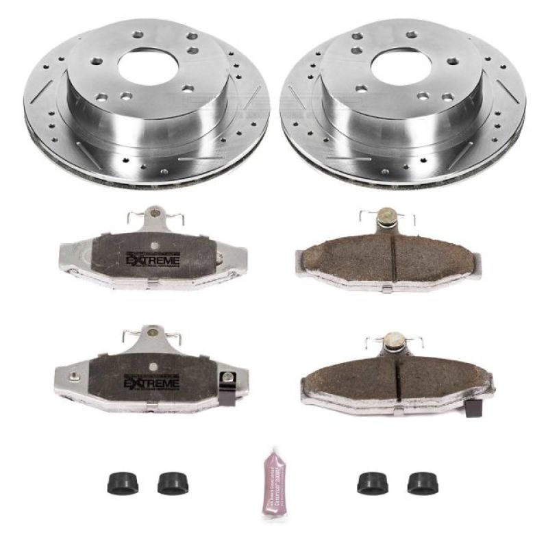 Power Stop 84-87 Chevrolet Corvette Rear Z26 Street Warrior Brake Kit