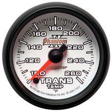 गैलरी व्यूवर में इमेज लोड करें, Autometer Phantom II 52mm Full Sweep Electronic 100-260 Deg F Transmission Temperature Gauge