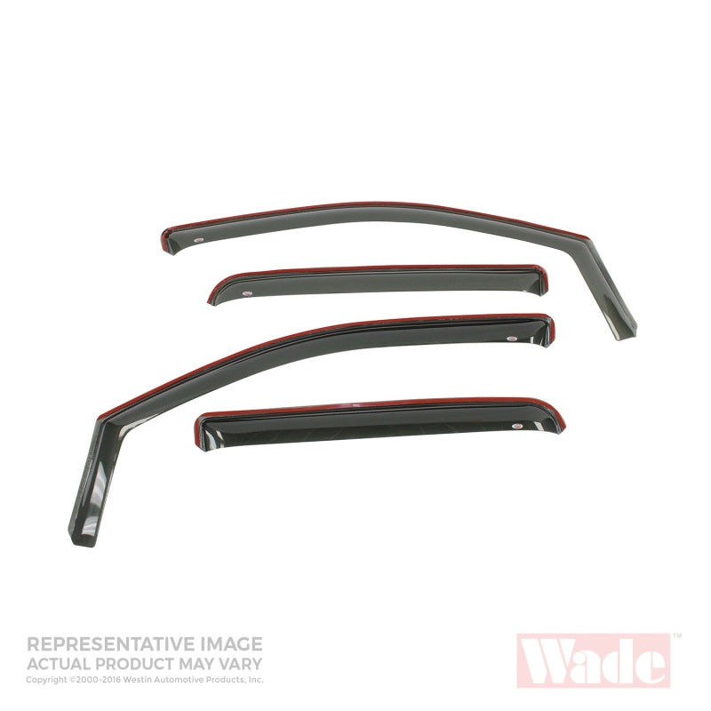 Westin 2001-2007 Toyota Sequoia Wade In-Channel Wind Deflector 4pc - Smoke