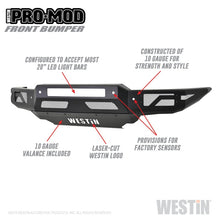 गैलरी व्यूवर में इमेज लोड करें, Westin 19-21 Ford Ranger Pro-Mod Front Bumper - Tex. Blk