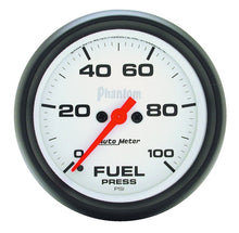 Charger l&#39;image dans la galerie, Autometer Phantom 2-5/8in 0-100 PSI Fuel Pressure Gauge