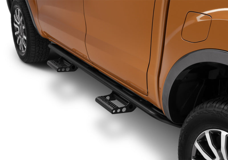 N-Fab RKR Step System 2019 Ford Ranger Crew Cab All Beds - Cab Length - Tex. Black