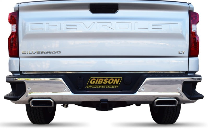 Gibson 19-21 Chevrolet 1500 Pickup 5.3L 2.5in Cat-Back Dual Split Exhaust - Stainless