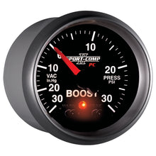 Laden Sie das Bild in den Galerie-Viewer, Autometer Sport-Comp II 52mm 30 IN HG / 30 PSI Electronic Boost/Vacuum Gauge