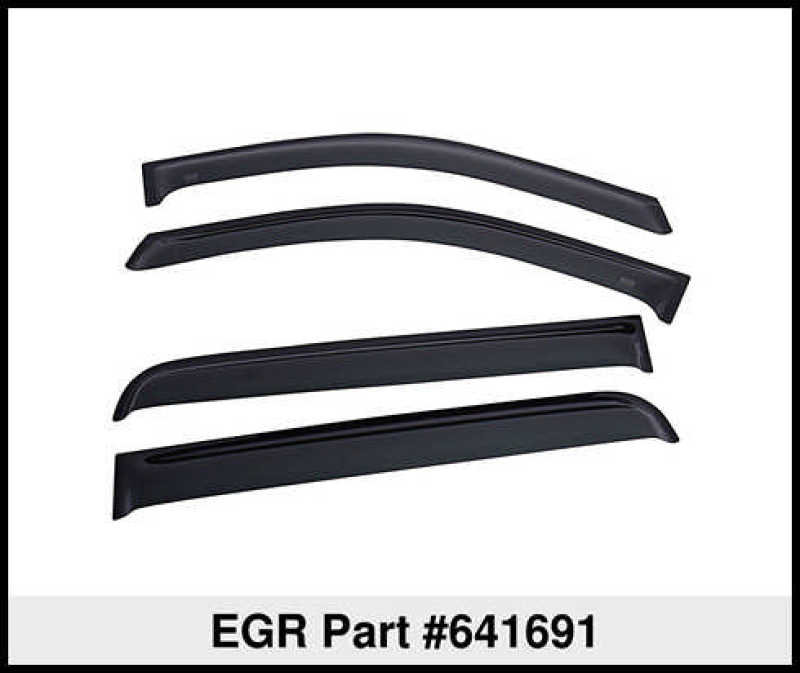 EGR 2019 Chevrolet Silverado 1500 Crew Cab Tape-On Window Visors - Set of 4 - Dark Smoke (641691)