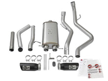 Carica l&#39;immagine nel visualizzatore di Gallery, aFe MACH Force-Xp 3in CB SS Dual Exhaust w/Black Tips 09-16 GM Silverado/Sierra 4.3L/4.8L/5.3L