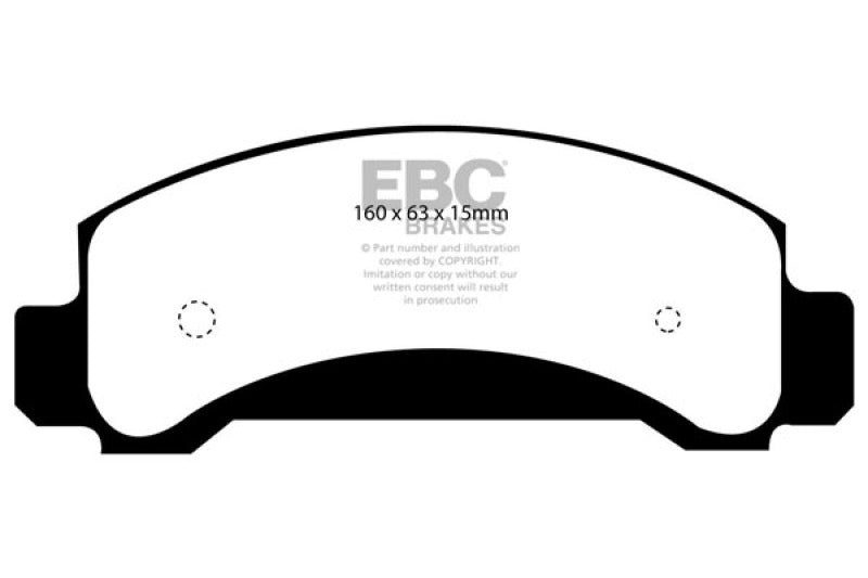 EBC 94-97 Ford Aerostar 3.0 Greenstuff Front Brake Pads