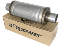 Cargar imagen en el visor de la galería, aFe MACH Force-Xp 409 SS Muffler 3in Center/Center 14in L x 6in Dia - Round Body