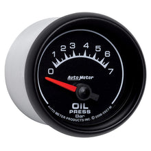 Laden Sie das Bild in den Galerie-Viewer, Autometer ES 52.4mm 0-7 Bar Oil Pressure SSE Gauge