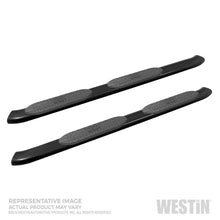 गैलरी व्यूवर में इमेज लोड करें, Westin 19-20 Chevrolet Silverado/GMC Sierra 1500 Double Cab PRO TRAXX 5 Oval Nerf Step Bars - Black