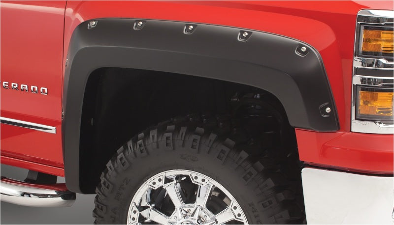 Bushwacker 03-06 Chevy Avalanche 1500 Pocket Style Flares 4pc w/out Body Hardware - Black