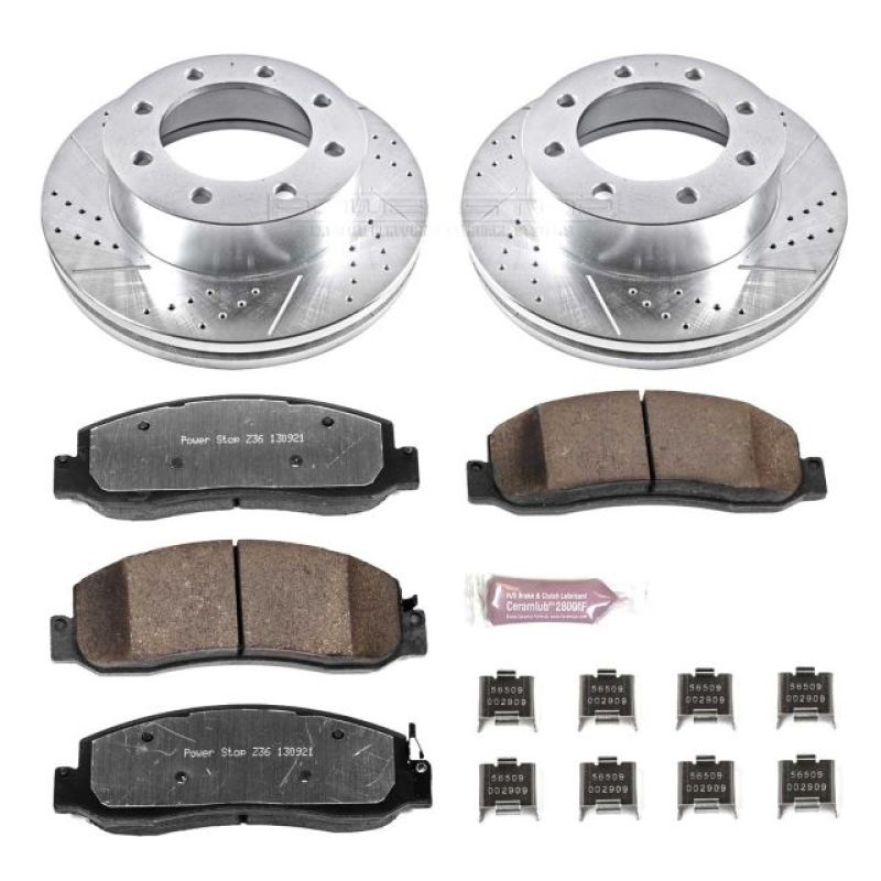 Power Stop 09-11 Ford F-250 Super Duty Front Z36 Truck & Tow Brake Kit