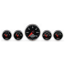 Laden Sie das Bild in den Galerie-Viewer, Autometer Designer Black II 3-3/8in and 2-21/16in 5 pc. Electric Speedometer Gauge