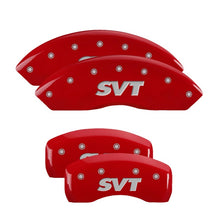 Carica l&#39;immagine nel visualizzatore di Gallery, MGP 4 Caliper Covers Engraved Front &amp; Rear MGP Red finish silver ch