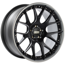 Charger l&#39;image dans la galerie, BBS CH-RII 21x10.5 5x120 ET35 Satin Black Center Platinum Lip SS Rim Prot Wheel -82mm PFS/Clip Req