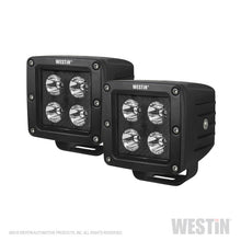 Cargar imagen en el visor de la galería, Westin HyperQ LED Auxiliary Lights 3in x 3in cube 20w Flood - Black