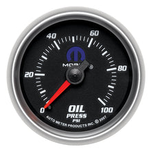 Carica l&#39;immagine nel visualizzatore di Gallery, Autometer Mopar 2-1/16in Mechanical 100PSI Oil Pressure Gauge