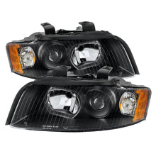 Charger l&#39;image dans la galerie, Xtune Audi A4 02-05 Halogen Only Crystal Headlights Black HD-JH-AA402-AM-BK