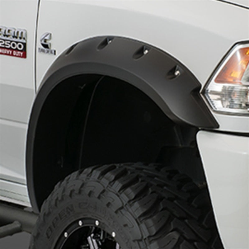 Bushwacker 15-18 Chevy Silverado 2500 HD Max Pocket Style Flares 2pc - Black