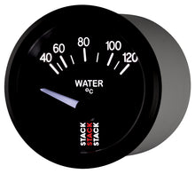 Carica l&#39;immagine nel visualizzatore di Gallery, Autometer 52mm Stack Instruments 40-120 Degree C Electric Water Temperature Gauge - Black