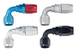 Fragola -8AN x 90 Degree Power Flow Hose End - Clear